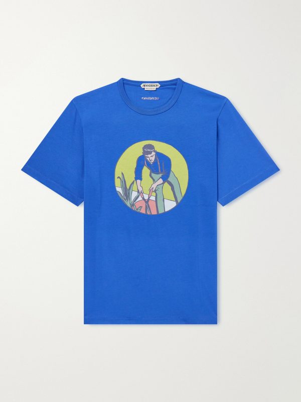 Gardener Logo-Embroidered Printed Cotton-Jersey T-Shirt Gardener Logo-Embroidered Printed Cotton-Jersey T-Shirt
