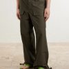 Wide-Leg Cotton-Blend Canvas Parachute Trousers - FR Wide-Leg Cotton-Blend Canvas Parachute Trousers - FR