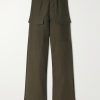 Wide-Leg Cotton-Blend Canvas Parachute Trousers Wide-Leg Cotton-Blend Canvas Parachute Trousers