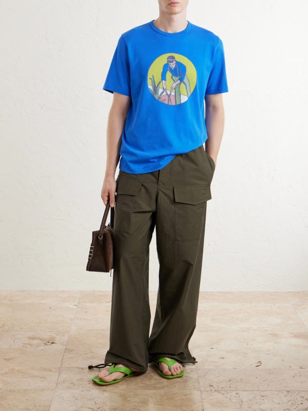 Wide-Leg Cotton-Blend Canvas Parachute Trousers - OU Wide-Leg Cotton-Blend Canvas Parachute Trousers - OU