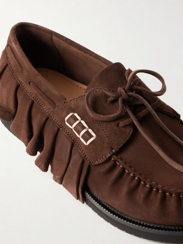Ruffle Suede Boat Shoes - CU Ruffle Suede Boat Shoes - CU