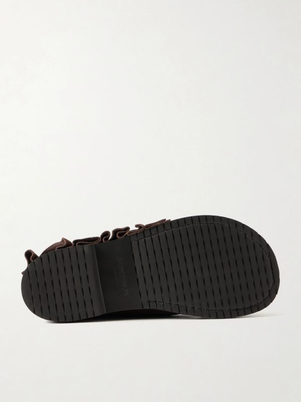 Ruffle Suede Boat Shoes - E1 Ruffle Suede Boat Shoes - E1