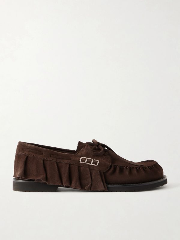Ruffle Suede Boat Shoes Ruffle Suede Boat Shoes