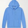 Cotton-Jersey Zip-Up Hoodie