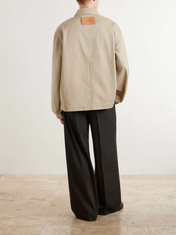 Logo-Embroidered Cotton-Twill Jacket - BK