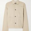 Logo-Embroidered Cotton-Twill Jacket