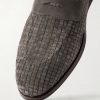 Woven Suede Penny Loafers - CU Woven Suede Penny Loafers - CU