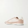 Suede-Trimmed Canvas Sneakers - BK