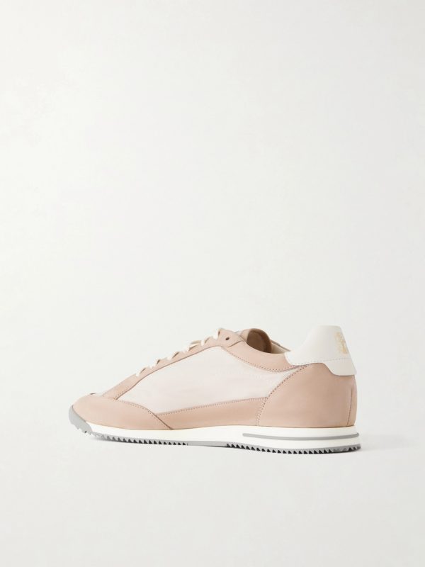 Suede-Trimmed Canvas Sneakers - BK