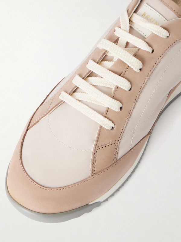 Suede-Trimmed Canvas Sneakers - CU