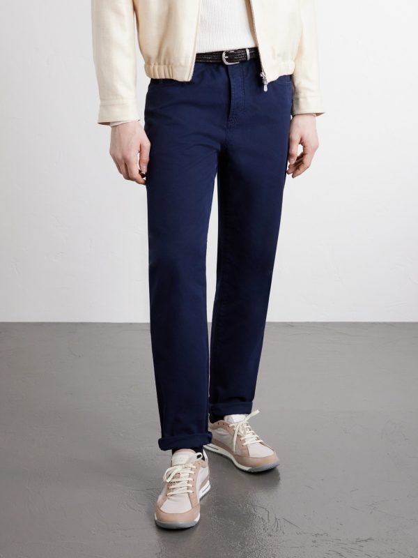 Suede-Trimmed Canvas Sneakers - OU