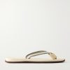 Striped Canvas Flip Flops Striped Canvas Flip Flops