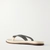 Suede Flip Flops - BK Suede Flip Flops - BK