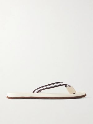 Striped Grosgrain Flip Flops Striped Grosgrain Flip Flops