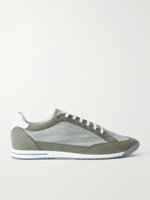 Suede-Trimmed Canvas Sneakers Suede-Trimmed Canvas Sneakers