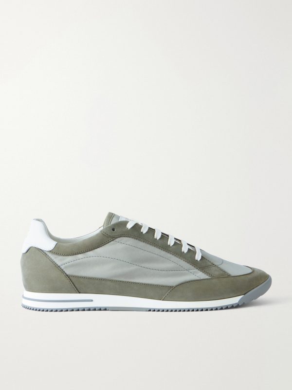 Suede-Trimmed Canvas Sneakers Suede-Trimmed Canvas Sneakers