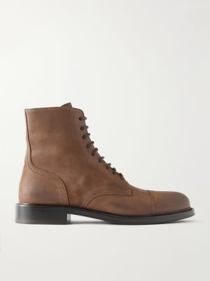 Suede Derby Boots