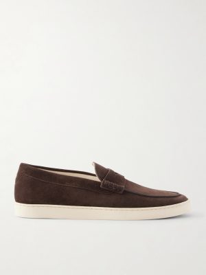 Suede Penny Loafers