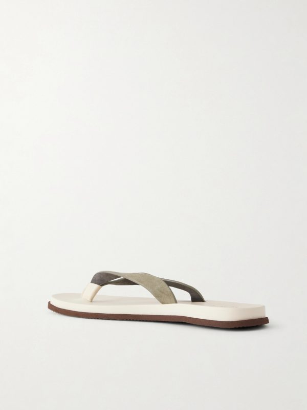 Suede Flip Flops - BK