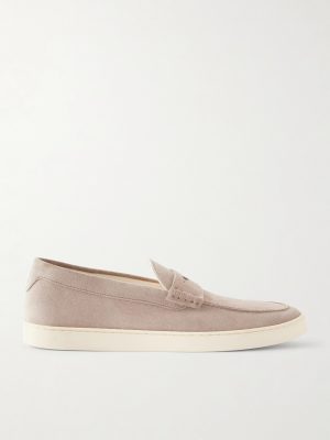 Suede Penny Loafers
