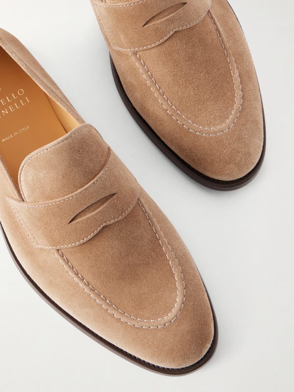 Calf Suede Penny Loafers - CU Calf Suede Penny Loafers - CU
