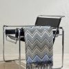 Fringed Striped Wool-Blend Throw Fringed Striped Wool-Blend Throw