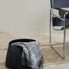 Fringed Striped Wool-Blend Throw - OU Fringed Striped Wool-Blend Throw - OU