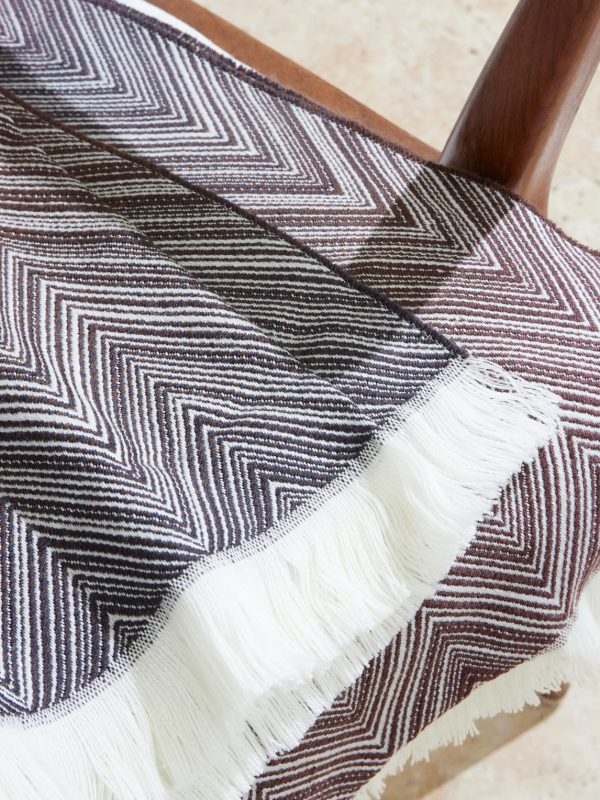 Timmy Fringed Striped Wool Throw - CU Timmy Fringed Striped Wool Throw - CU