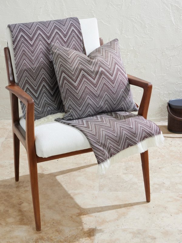 Timmy Fringed Striped Wool Throw - OU Timmy Fringed Striped Wool Throw - OU