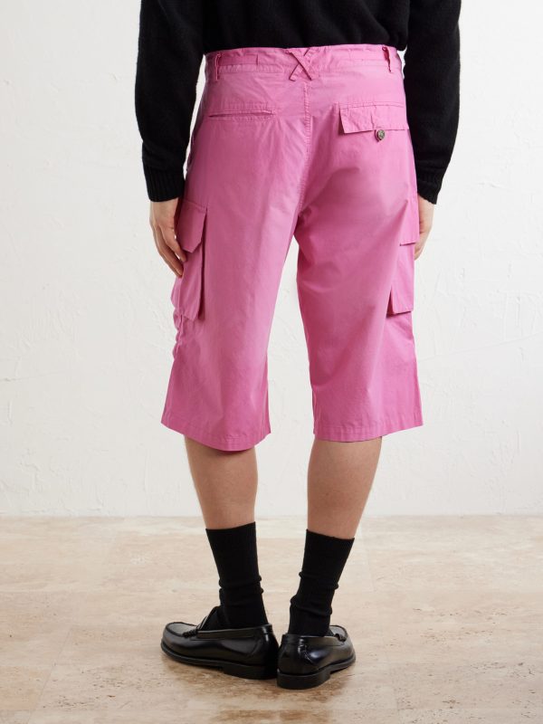 Straight-Leg Cotton-Poplin Cargo Shorts - BK