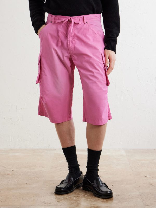 Straight-Leg Cotton-Poplin Cargo Shorts - FR