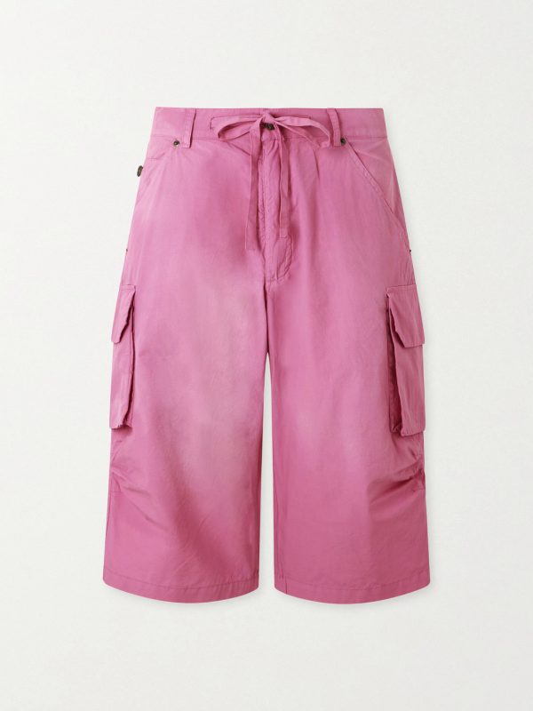Straight-Leg Cotton-Poplin Cargo Shorts