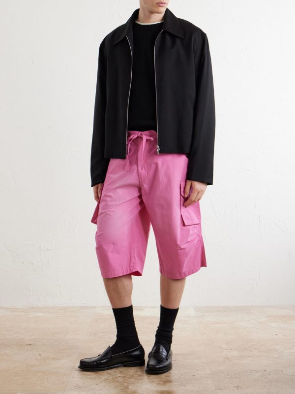 Straight-Leg Cotton-Poplin Cargo Shorts - OU