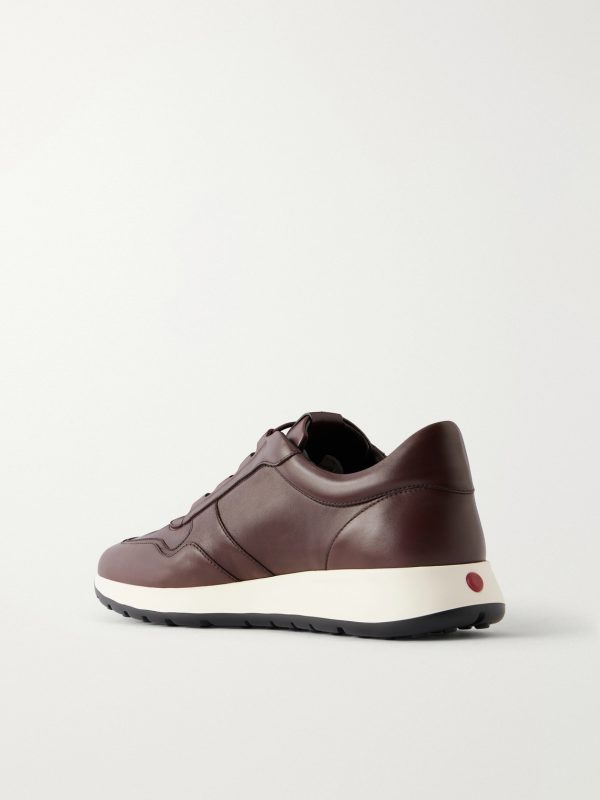 Paneled Leather Sneakers - BK