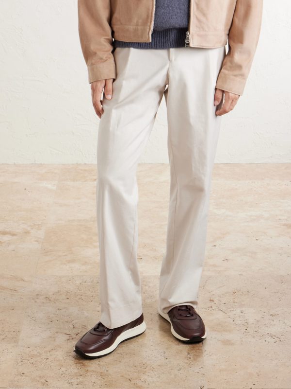 Paneled Leather Sneakers - OU