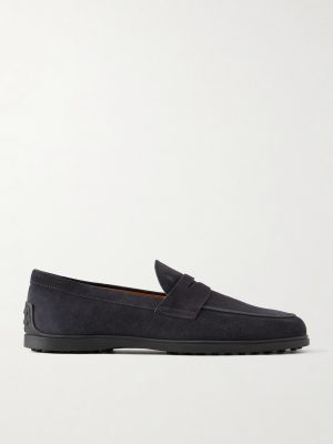 Suede Penny Loafers