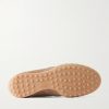 Panelled Leather-Trimmed Suede Sneakers - E1
