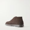 Suede Lace-Up Boots - BK Suede Lace-Up Boots - BK