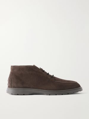 Suede Lace-Up Boots