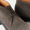 Logo Debossed Suede Lace-Up Boots - CU Logo Debossed Suede Lace-Up Boots - CU
