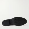 Logo Debossed Suede Lace-Up Boots - E1 Logo Debossed Suede Lace-Up Boots - E1