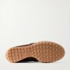 Panelled Leather-Trimmed Suede Sneakers - E1 Panelled Leather-Trimmed Suede Sneakers - E1