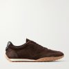 Panelled Leather-Trimmed Suede Sneakers Panelled Leather-Trimmed Suede Sneakers