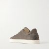 Paneled Rubber-Trimmed Suede Sneakers - BK Paneled Rubber-Trimmed Suede Sneakers - BK