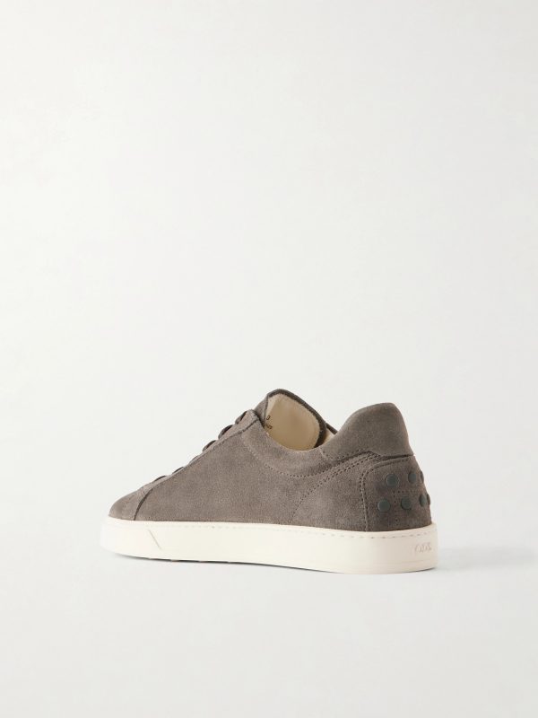 Paneled Rubber-Trimmed Suede Sneakers - BK Paneled Rubber-Trimmed Suede Sneakers - BK