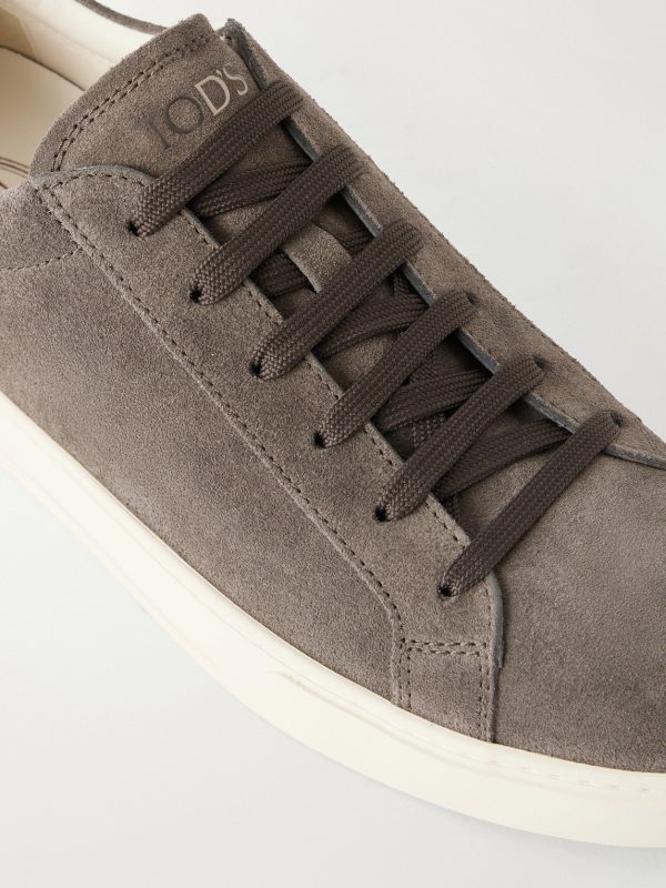 Paneled Rubber-Trimmed Suede Sneakers - CU Paneled Rubber-Trimmed Suede Sneakers - CU