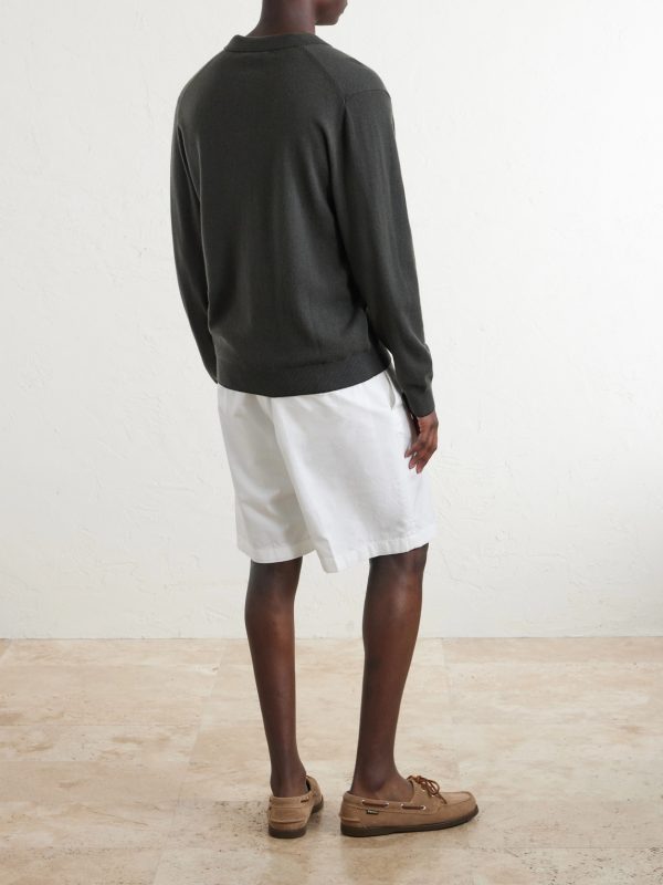 Sloane Organic Cashmere Polo Shirt - BK Sloane Organic Cashmere Polo Shirt - BK