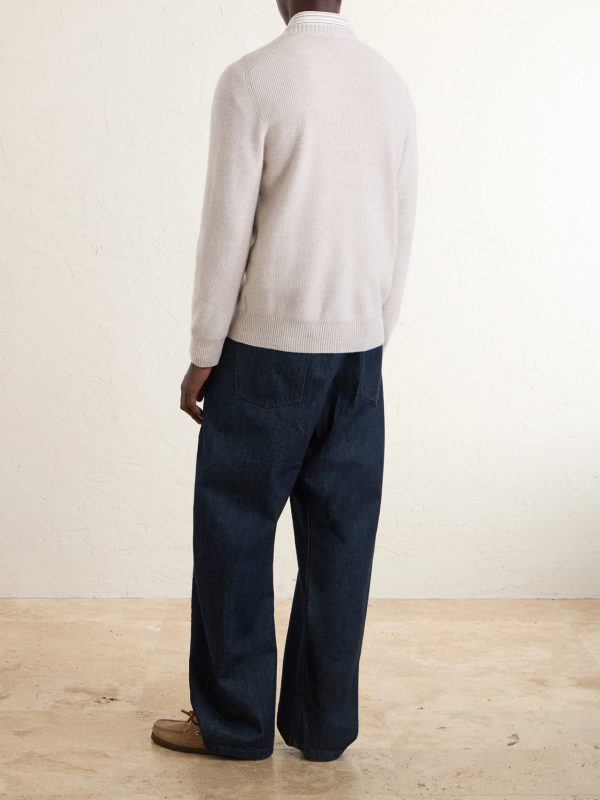 English Rib Cashmere Sweater - BK English Rib Cashmere Sweater - BK