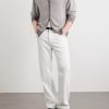 Birdseye Textured Organic Cashmere Zip-Up Cardigan - OU