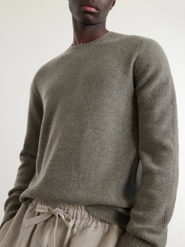 Raglan Organic Cashmere Knitwear Sweatshirt - CU Raglan Organic Cashmere Knitwear Sweatshirt - CU